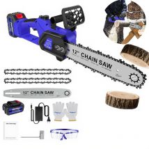 BRIEFNESS 1000W 12 pollici motosega senza fili senza spazzole mini elettrica con batteria, potatura di alberi giardinaggio utensile da taglio fai da te