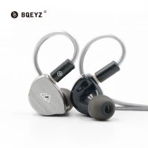 BQEYZ BQ10 12mm PET Driver dinamico Auricolari in-ear HiFi Wired IEM Gaming Auricolari 0,78mm 2Pin Cavo OFC staccabile placcato argento