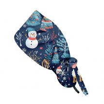 Weihnachten Scrubs Caps Pet Shop Hüte Beauty Reinigungskappe Großhandelspreise Baumwolle Haustierpflege Krankenpflege Scrubs Arbeitskappe