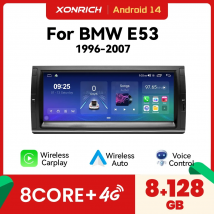 10.25 pollici Wireless Carplay Octa Core Android 14 autoradio multimediale per BMW E39 E53 M5 1995-2003 6 + 128GB navigazione lettore GPS