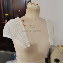 Pearls Removable shoulder straps Wedding Party Dress shawl, wedding gauze, Seperate Bride Dress Straps With Buckle Customized
