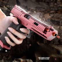 TTI 2011-Pistolenhülle zum Werfen, kontinuierliches Abfeuren, Blowback, weiche Kugelpistole, leer, zum Aufhängen, Geburtstagsgeschenk