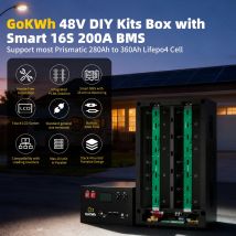 EU-Lager DIY-Kits 48V 280ah Lifepo4-Batterie 51,2V 320ah Kits Box mit 2A Active Balancing 16S 200A Smart BT Inverter BMS Keine Steuer
