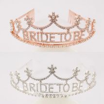 Rosegold Strass Braut zu sein Stirnband Tiara Krone Hochzeit Party Brautparty Junggesellinnenabschied Bachelorette Partys Dekoration Lieferungen