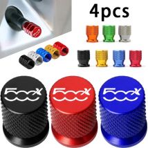 4PCS Bunte Autozubehör Autoreifen Ventilkappe Für Fiat Abarth 500x 500X