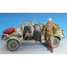 1:35 Harz Soldat Montage Modell Kit II Soldat 2 Personen (ohne Auto) Nordafrika nische Kampagne unmontiert unbemalte DIY Spielzeug