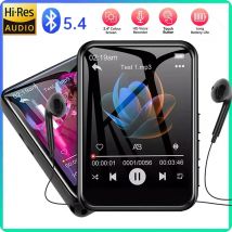 Bis zu 128 GB Mini-MP3-Player Bluetooth 5.4 HiFi MP3 Walkman 2,4 Zoll Touchscreen-Video-Musik-Player Integrierte Lautsprecheraufzeichnung