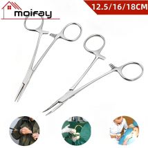 12,5 16 18 cm Hand Werkzeug Blutstillende Zange Pet Haar Klemme Angeln Locking Zangen Epilation Werkzeuge Gebogene/Gerade spitze Cutter Werkzeuge