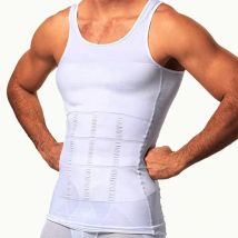 YBFDO Uomo Body Shaper Dimagrante Compressione Gilet Canottiera Senza Soluzione di Continuità Vita Trainer Canotta Controllo della Pancia Perdita di Peso Shapewear