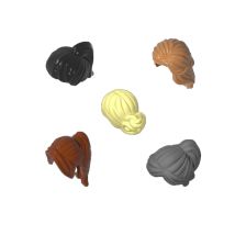 10 PZ 62696 Ragazza Capelli Lunghi Coda di Cavallo 87990 Mattoni Femminile 13251 Elaborato Nodo Panino x104 59363 Frangia Laterale Parti MOC Building Blocks