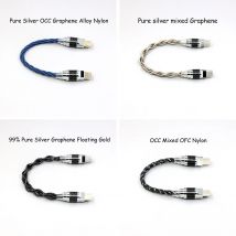 OTG USB-C TypeC Stecker auf Stecker OCC Mixed OFC/Reines Silber Twisting Nylon Kabel für ONIX Alpha XI1 Mobiltelefon Little Tail Decoder