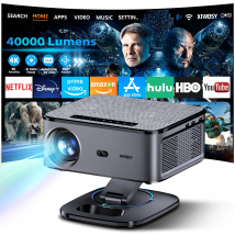 Projektor XIWBSY 40000 lumenów z Androidem 12.0, projektor światła dzennego, projektor wideo 4K z autofokusem, projektor 4K UHD, projektor do kina domowego