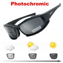 Photochrome Sonnenbrille Polarisierte Taktische Brille 4-Gläser-Set Airsoft-Schutzbrille Schießbrille Motorrad-Outdoor-Wanderbrille