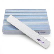 5pcs/10/25pcs Tools Nail Files 100/180 Grits Emery Boards for Acrylic Fake Nail Gel Nails Double Sided Nail Block Emory