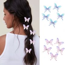 5 teile/satz Schmetterling Haarnadel niedlichen Rave Styling Werkzeuge Haars pangen Mädchen süße Seite Clips Pony Clip Mode Haarschmuck