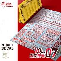 HOBBY MIO VOL7 (001~003) Modellaufkleber Sicherheitswarnstreifen Wasseraufkleber Fluoreszierende Farbe für Montage Modellwerkzeuge Hobby DIY