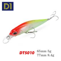 D1 Aussetzung Minnow Angeln Locken 65mm 5g 77mm 8,4g Hover Fry Wobbler Harten Köder Jerkbait angelgerät Für Bass Hecht DT5010