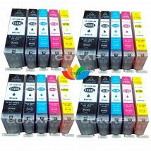20-Pack Compatible Canon 550 551 Ink Cartridges for Pixma MG5650 MG6650 MG7550 MX925 IP7250 IP8750 IX6850 - Office Supplies