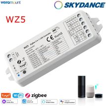Skydance TUYA Zigbee WZ5 Smart Led Controller 2.4G RF Remote DC12V 24V DIM RGB CCT RGBW RGBWW RGBCW Strip Google Voice Control