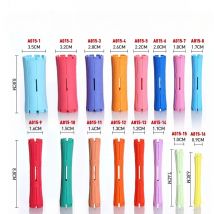 Nadaди Haar-Dauerwellenstangen, kalte Wellenstangen, Kunststoff-Dauerwellenstangen, Lockenwickler, Lockenwickler, Stahl, Spitzenkamm, Lockenwickler, keine Hitze