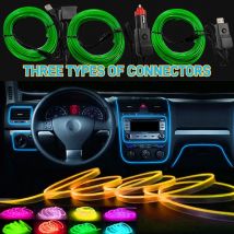 1/3/5M Auto Innen Umgebungs Lichter Dashboard Konsole DIY Flexible Neon Atmosphäre Dekorative Lampe LED EL kalt Licht Streifen