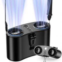 Ventilatore portatile ColdSky Ventilatore personale a 10 velocità aggiornato Ventilatori da scrivania ricaricabili da 20000 mAh con display a LED per cantiere all'aperto