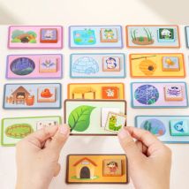 Children's matching games, animal scene matching toys, children's educational early games