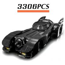 Heiß begehrtes neues 1989 Bat-Car Baustein-Superheldenauto-Modell Bausatz kompatibel mit 76139 Weihnachtsspielzeug für Kinder