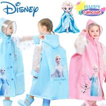 Neuer Disney Sofia Schneewittchen-Regenmantel, kreativer, hochwertiger, regensicherer All-in-One-Regensturm für Kinder mit Schultaschen-Raumponcho