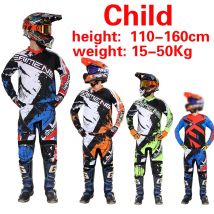 TAMAÑO 20 22 24 26 28 Saimeng conjunto de equipo de motocross enduro para niños pantalones de jersey mx kits de motocicleta mtb traje de carreras juvenil todoterreno