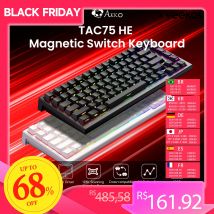 AKKO TAC75 HE Klawiatura z przełącznikami magnetycznymi 75% Klawiatury gamingowe Szybki spust 0,005 mm 8K RGB Przewodowa klawiatura Esportsowa dla graczy