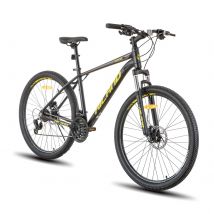Hiland Mountain Bike in alluminio a 21 velocità, freni a disco idraulici, forcella con sospensione bloccabile, ruota da 27,5 pollici, bici da uomo