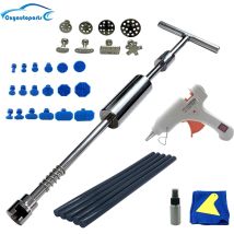 Strumento per garage Kit di riparazione per rimozione ammaccature per auto Martello inverso scorrevole 18+ Ventosa Strumento per estrattore di ammaccature senza vernice per carrozzeria automatica