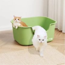 Neue Katzen toilette halb geschlossene Katzen toilette verdickte Katzen toilette spritzwasser geschützte Box mit hohem Rand für Katzen, große und kleine Katze