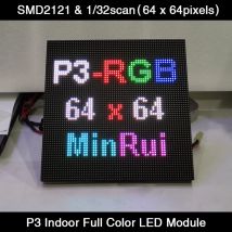 P3 Vollfarb-LED-Anzeigemodul für den Innenbereich, 64 x 64 Punktmatrix, 192 mm x 192 mm, SMD RGB P3 LED-Panel-Modul