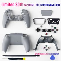 Limited 30th Anniversary for PS5 Controller Shell Back Front Cover Playstation 5 Case Replacement for BDM-010/020/030/040/050