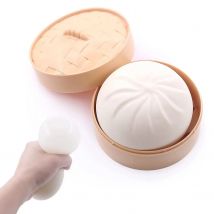 1PC Knödel Stress Bälle Zappeln Sensorischen Spielzeug Simulation Lebensmittel mit Kleinen Dampfer Squeeze Teig Ball Stress Relief Hand Spielzeug