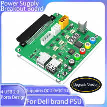 Netzteil-Breakout-Board mit einstellbarem Spannungsknopf und 3,3 V/5 V/12 V/USB 2.0/QC 2.0/ 3.0/12 V für Dell Brand PSU-Adapter