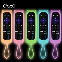 Fernbedienungshülle für Roku Cover für TCL TV Steaming Stick Silikon Schutzhülle Controller Universal Ersatzhülle Skin Glow