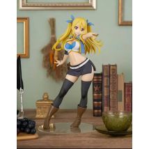 40 cm 2025 niedrigster Preis japanischer Original-Anime PVC Lucy Heartfilia Actionfigur Actionfigur Sammlermodell Spielzeug
