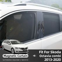 Für Skoda Octavia 5E Combi Kombi 2013-2020 Auto-Sonnenschutz Magnetischer Frontscheiben-Vorhang Hintere Seitenfenster-Sonnenschutzblenden