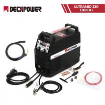 DECAPOWER saldatrice MIG a doppio impulso ULTRAMIG EXPERT 230A semi-automatica MAG MMA LIFT TIG gas senza saldatrice a gas