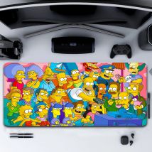 The-Simpsons Cartoon Gaming Mauspad 900x400 Mousepad Gamer 900x400 Schreibtischunterlage Gaming Setup Zubehör Desktops Matten Tastatur PC