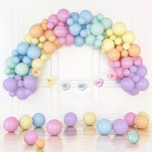 Macaron Party Balloon Set Pink Blue Yellow Colorful Air Ball Baby Shower Children's Birthday Wedding Anniversary Birthday Decor