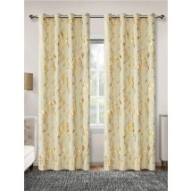 Gold Patterned Curtains for Living Room Bedroom Marble Print 84 Inches Long Modern Room Darkening Thermal Insulated Champagne