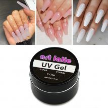 Transparentes, Natur- und Pink-UV-Gel, Nageltherapie-Gel, Langlebiges Nagelverlängerungsgel für eine Salonqualität-Maniküre