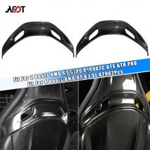 Real Carbon Fiber Sitz Kopfstütze Rahmen Abdeckung Für Benz AMG GT C190 R190 GTS GTR GTC GT55 GT63 X290 GT43 53 63 SE R232 SL43 55 63