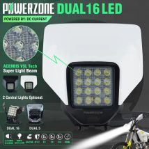 PowerZone Motorcycle LED Headlight Headlamp Light Supermoto Fairing For Husqvarna FC TC FE TE MX Dirt Bike Enduro LED Headlight