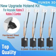 Für Anycubic Kobra 3 Hotend Kit Upgraded Hot End 0,2 0,4 0,6 0,8 mm Düsen aus gehärtetem Stahl 3D-Druckerteile für Kobra 3 Combo