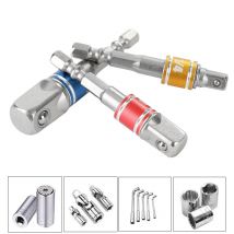 3 szt Adapter gniazda wiertła Wiertło udarowe Przedłużenie wiertła Adapter gniazda 1/4 3/8 1/2 Rozmiar Wiertło z chwytem sześciokątnym i główką kwadratową